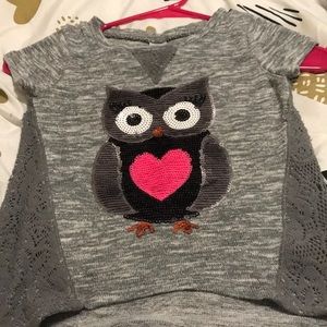 Girls owl shirt